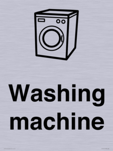 Dementia washing machine sign